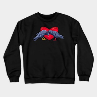 Ravens love heart Crewneck Sweatshirt